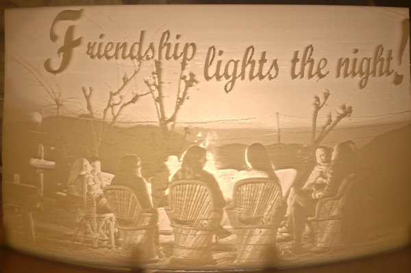 Friendship Lights the night lithophane desktop lamp